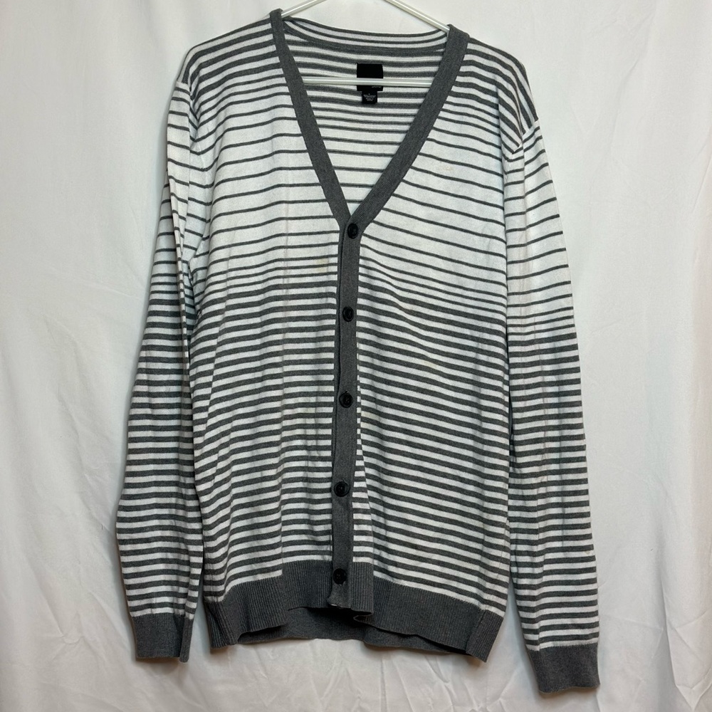 Gray & White stripe sweater
